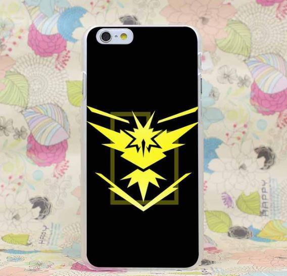 Pokemon Go Zapdos Thunder Bird Symbol Design Iphone 4 5 6 7 Plus Case Justanimethings