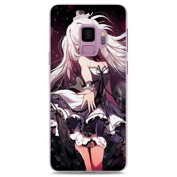 Kawaii White Hair Fan Art Anime Girl Samsung Galaxy Note S Series Case Justanimethings