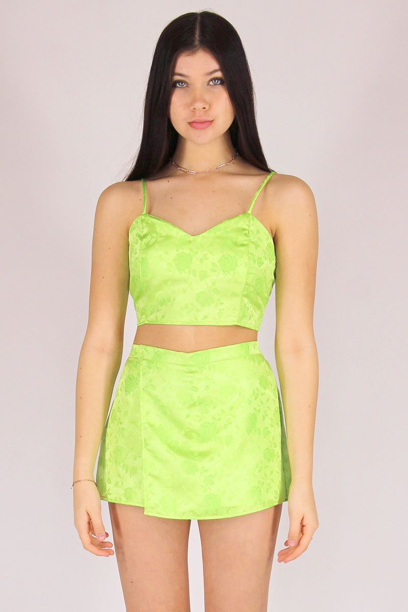 lime green cami top