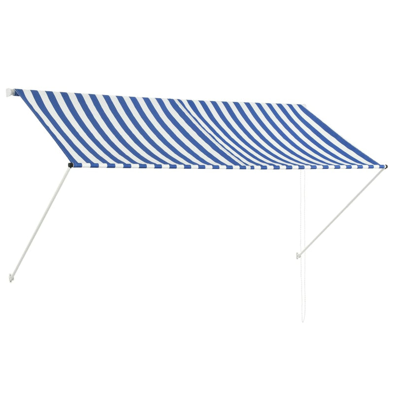 Dealsmate  Retractable Awning 250x150 cm Blue and White
