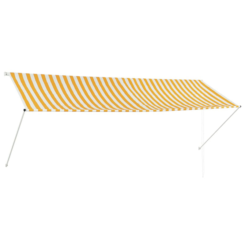 Dealsmate  Retractable Awning 350x150 cm Yellow and White