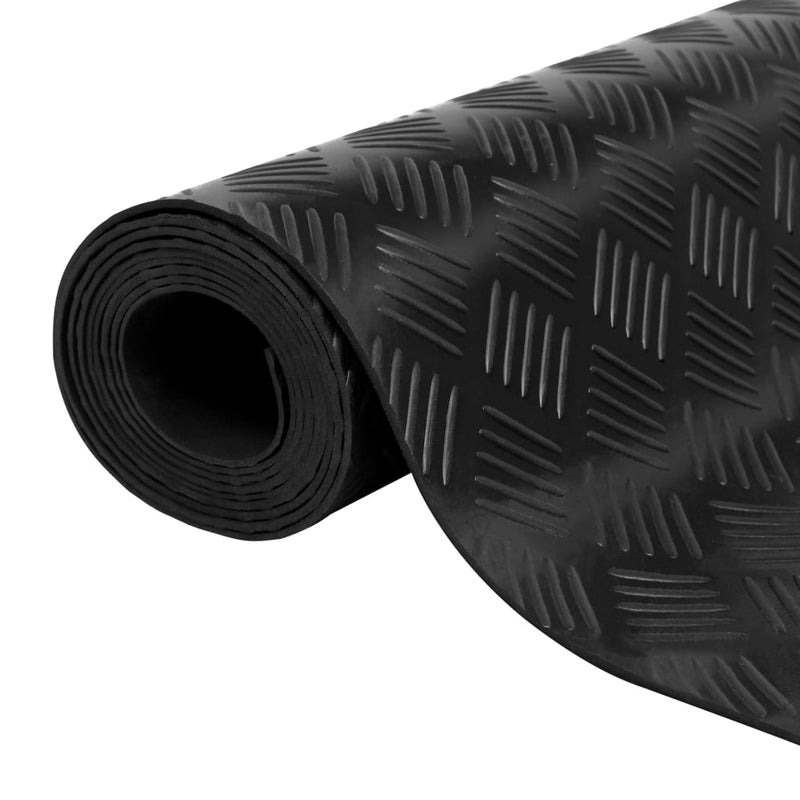 Dealsmate  Floor Mat Anti-Slip Rubber 1.5x4 m 3 mm Check