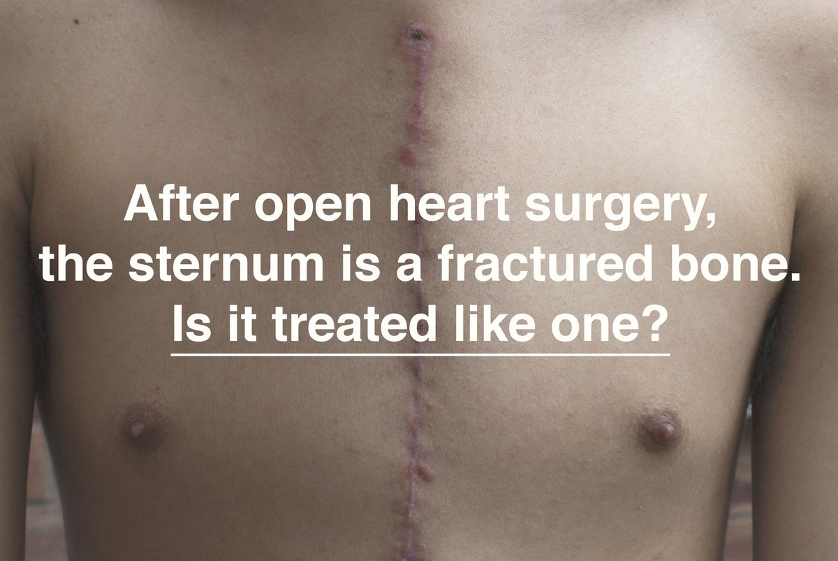 open heart surgery, sternum is a bone. Is treat | Qualiteam.com