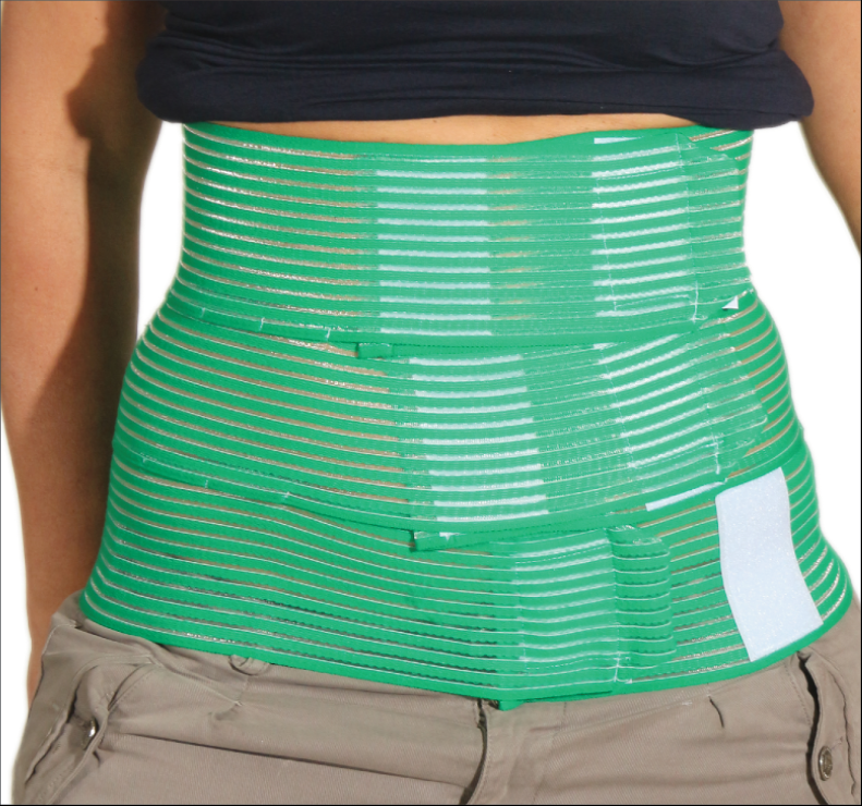 QualiBelly Advanced post surgery abdominal binder with drainage system