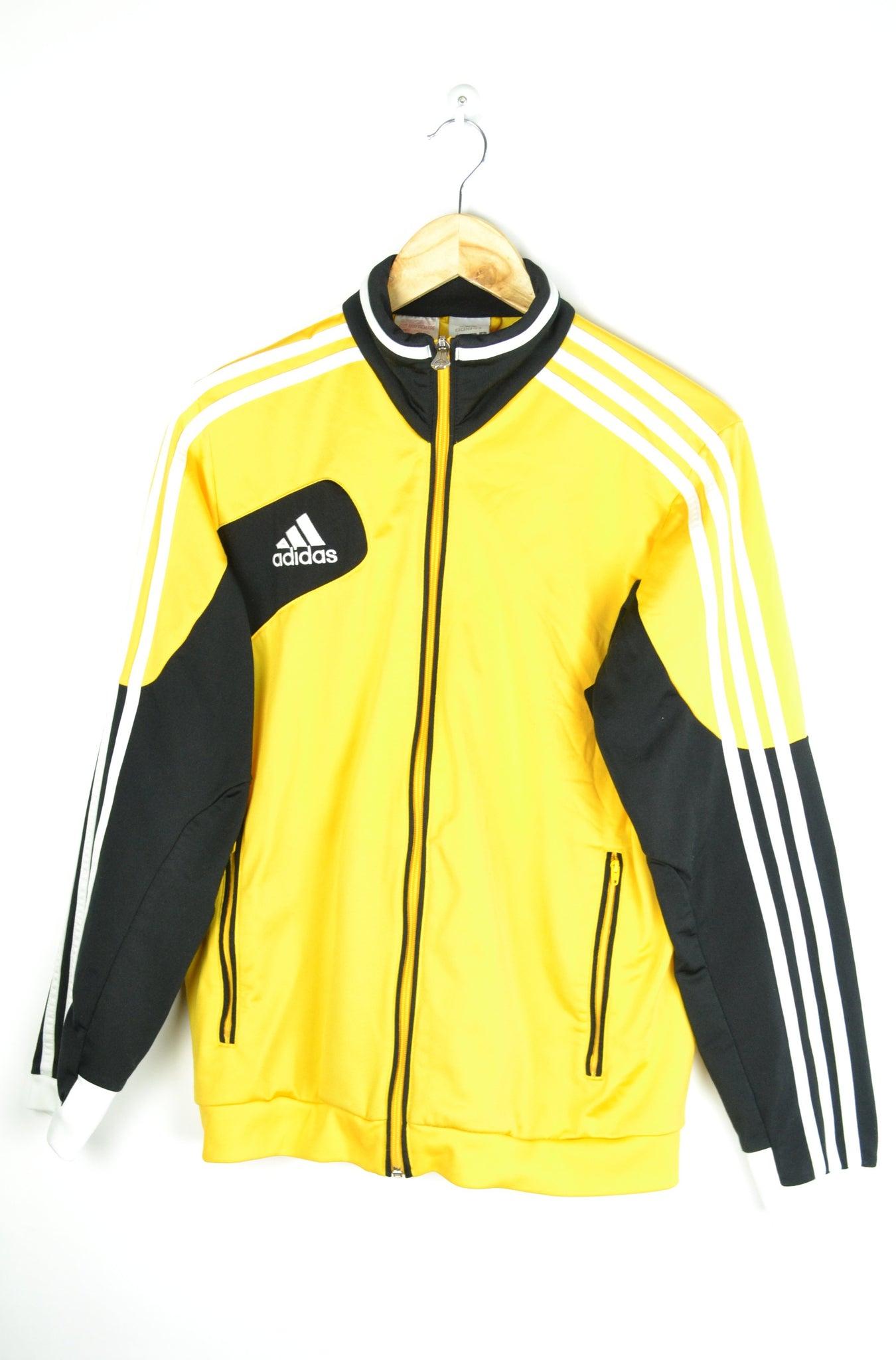 Adidas Yellow Track Jacket Small S 