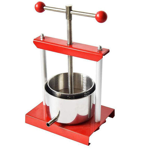 Fruit Wine Press - 100% Nature Juice Making for  Apple/Carrot/Orange/Berry/Vegetables,Cheese&Tincture&Herbal Press(1.6  Gallon,Sliver)