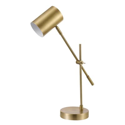 Adjustable Matte Brass Swing Arm Desk Lamp Spot Lamp