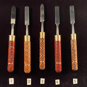 Cellini & Co handcrafted wood handle dab tools