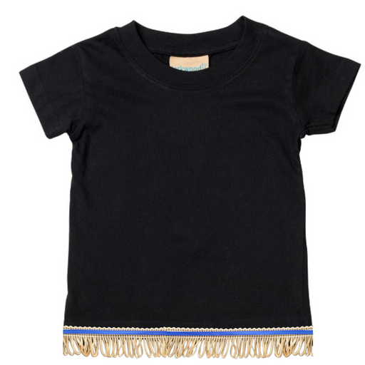 Children's PURE GOLD Printed T-Shirt with Fringes (Unisex) Hebrew