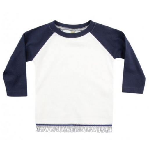 Children's Plain T-Shirt with Fringes