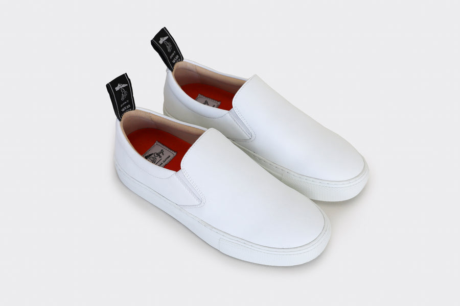 slip on round toe vegan loafers