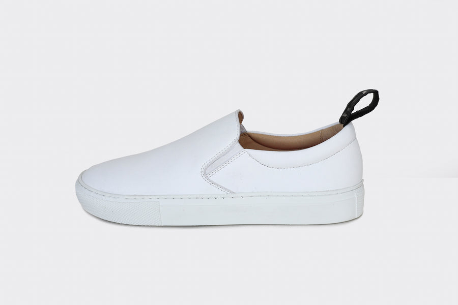 slip on round toe vegan loafers