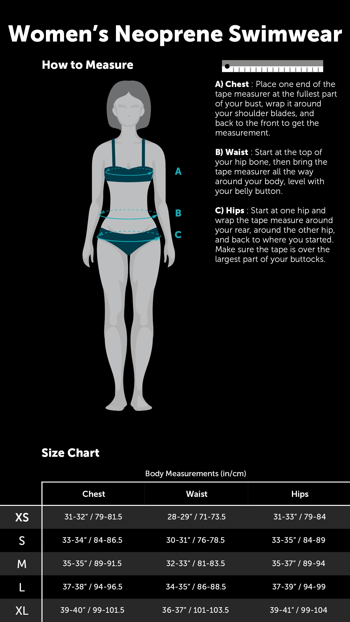 Neoprene Swimwear Sizing – Level Six USA