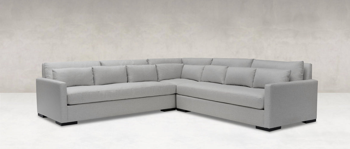 Glenda Quick Ship 90 Bench Cushion Sofa - Crypton Quicksilver - Classic  Carolina Home