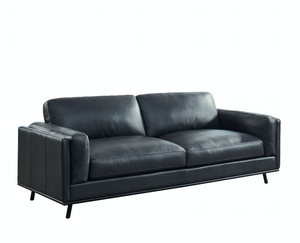 Blaine 92" 2 Cushion Top Grain Leather Sofa - Frontier Charcoal