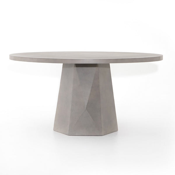 Bowman 60" Outdoor Dining Table - Grey Concrete - Classic Carolina Home