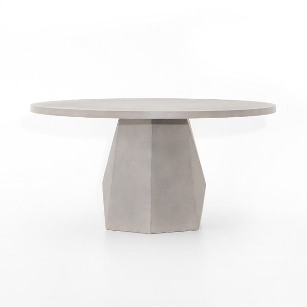 Bowman 60" Outdoor Dining Table - Grey Concrete - Classic Carolina Home