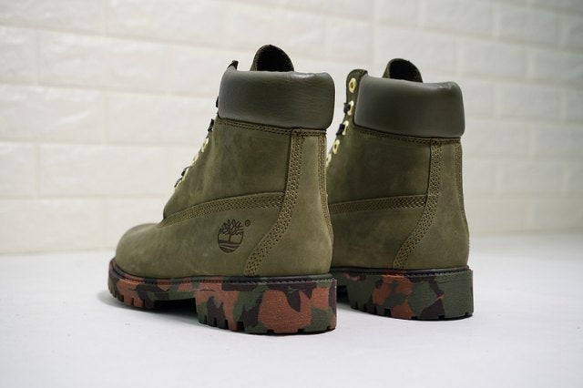 military green timberland boots