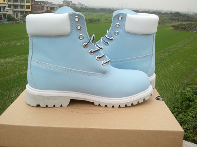 sky blue timbs