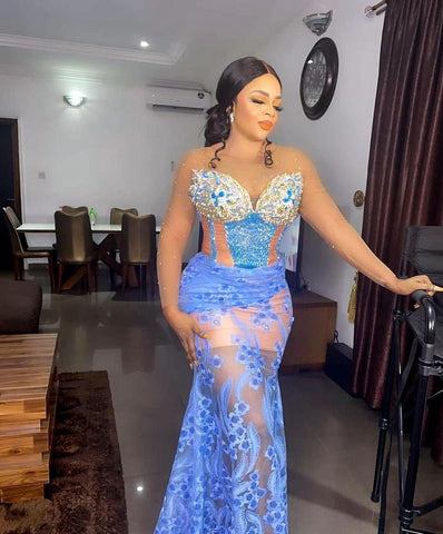 Aso ebi lace styles 2023 - mermaid gowns