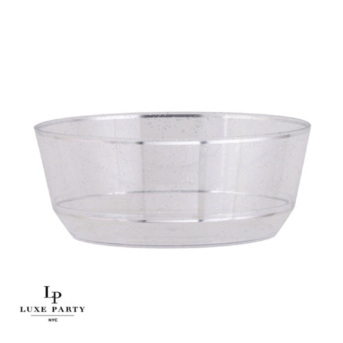 12.5 Oz Round Clear • Silver Plastic Coffee Cup  8 Cups - Luxe Party NYC –  Elegance - Fine Tableware