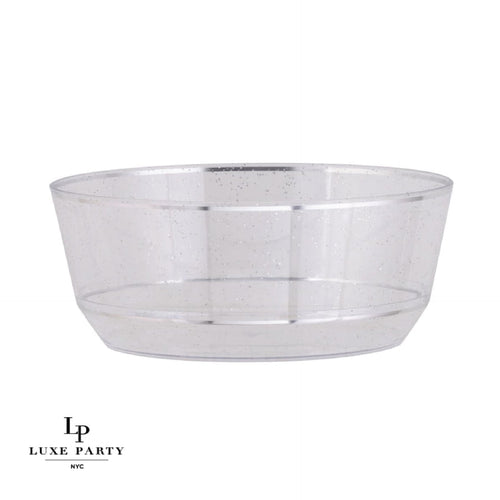 Silver Glitter Salad Bowl With Lids - 3 Count – Posh Setting