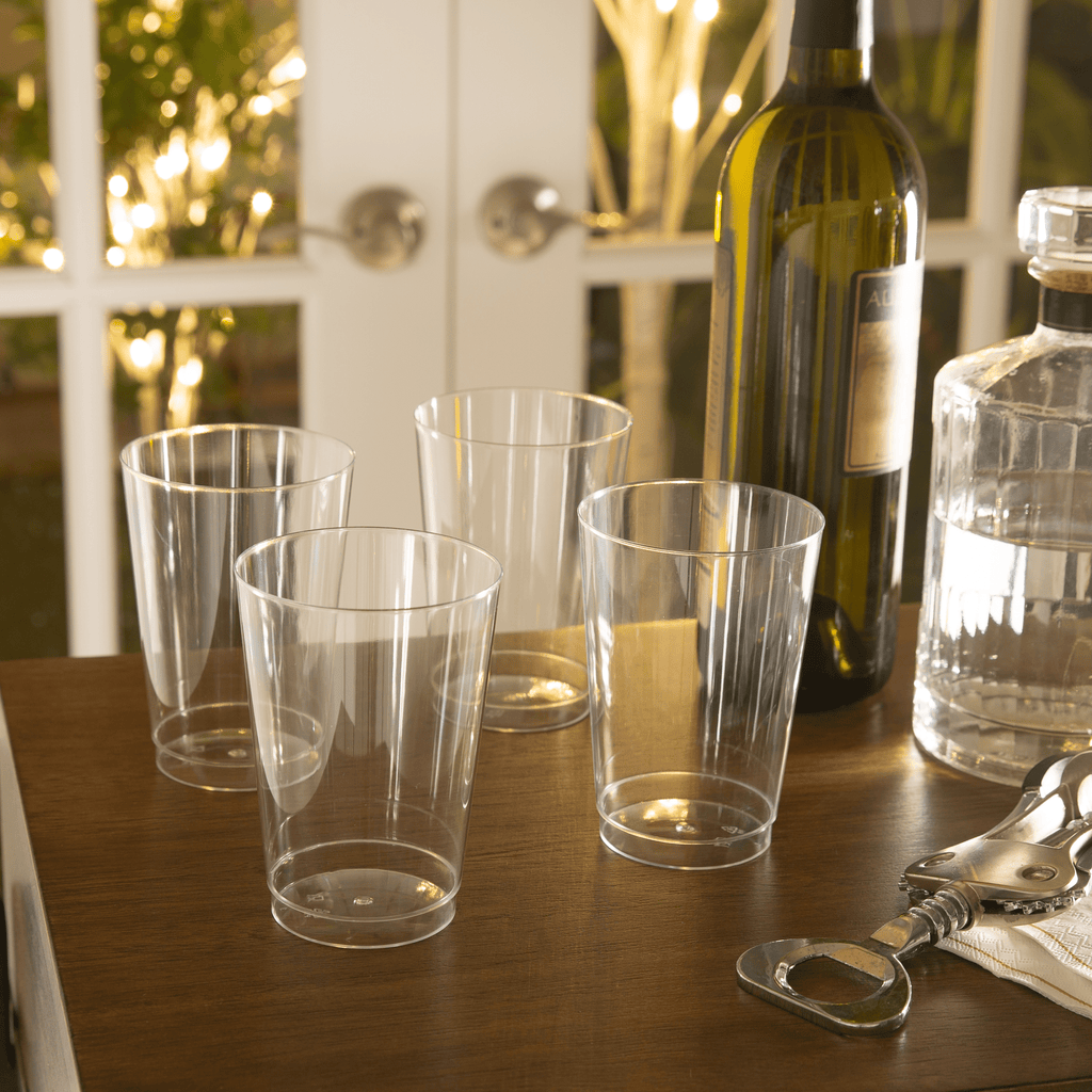 Clear 12 oz Plastic Cups for 20 Guests 
