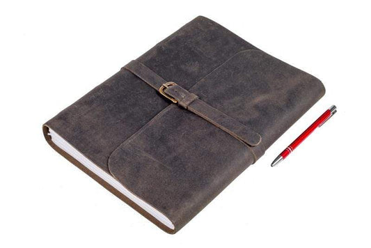 JOURNAL BUCKLE A4 XL CHARCOAL - Gifts R Us