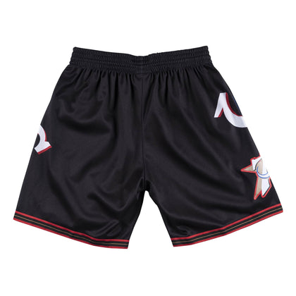 Mitchell & Ness, Men's 76ers Big Face Short (Black) - Global Pursuit