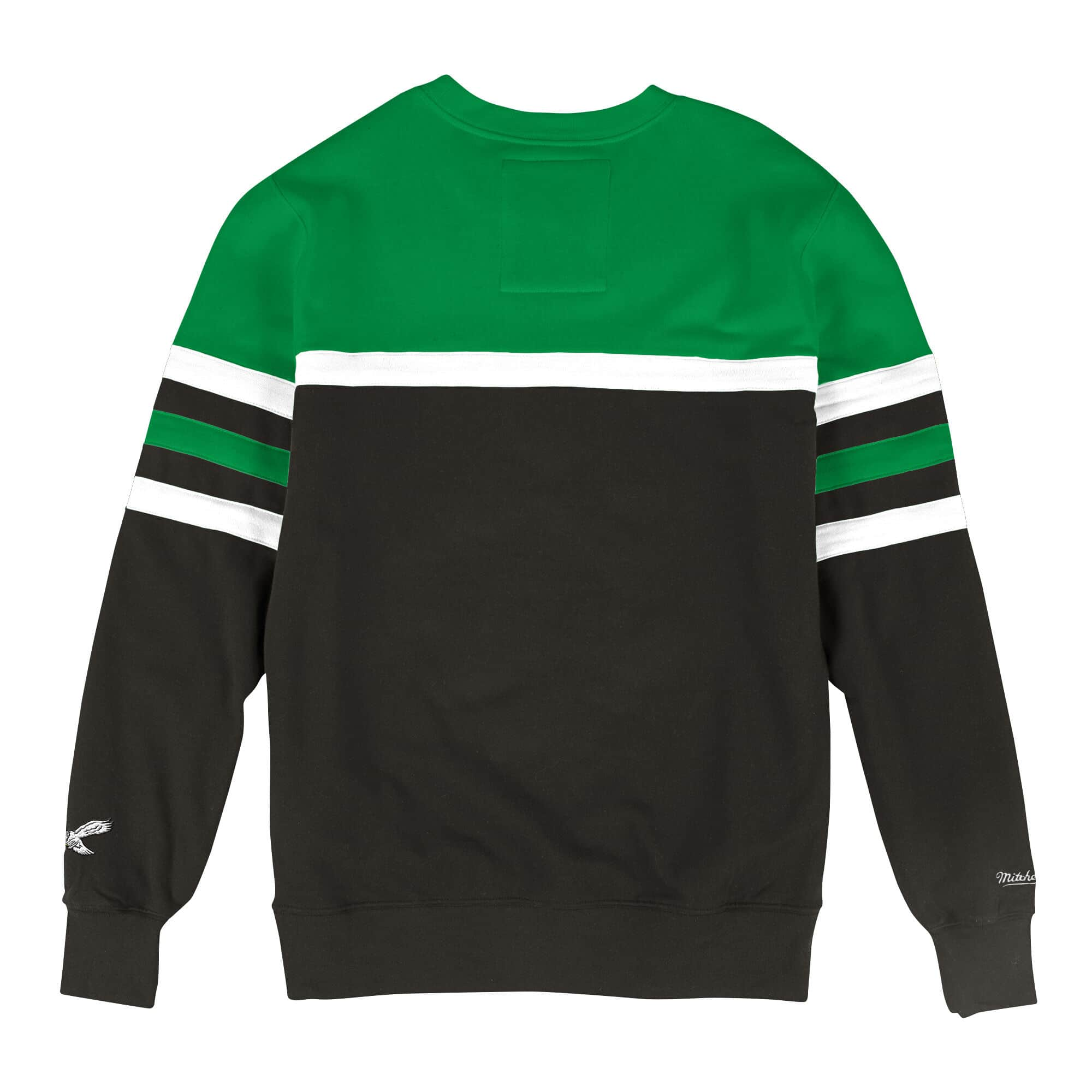 Mitchell & Ness, Men's Eagles Head Coach Crew Sweater (Green)