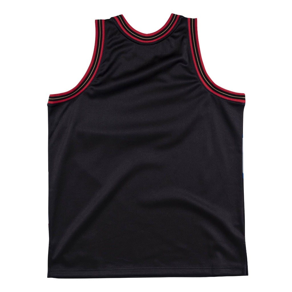 Mitchell & Ness, Men's 76ers Big Face Short (Black) - Global Pursuit