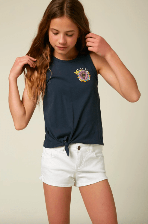 O'Neill, Girl's Sunflower Power Tank (Navy Blue)