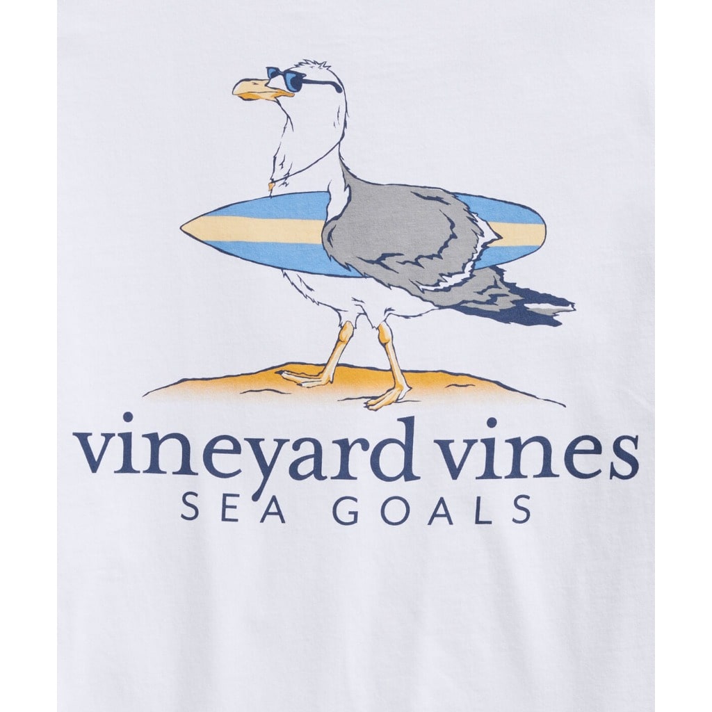 Men's Vineyard Vines White Dallas Cowboys Horizon Goalpost Long Sleeve T-Shirt Size: Large