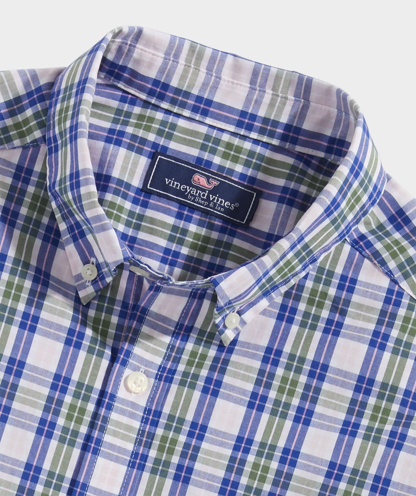 Vineyard Vines Men's Gingham Stretch Poplin Shirt