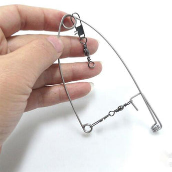 Stainless Steel Universal Fishing Tackle Artifact, Spring Ejection