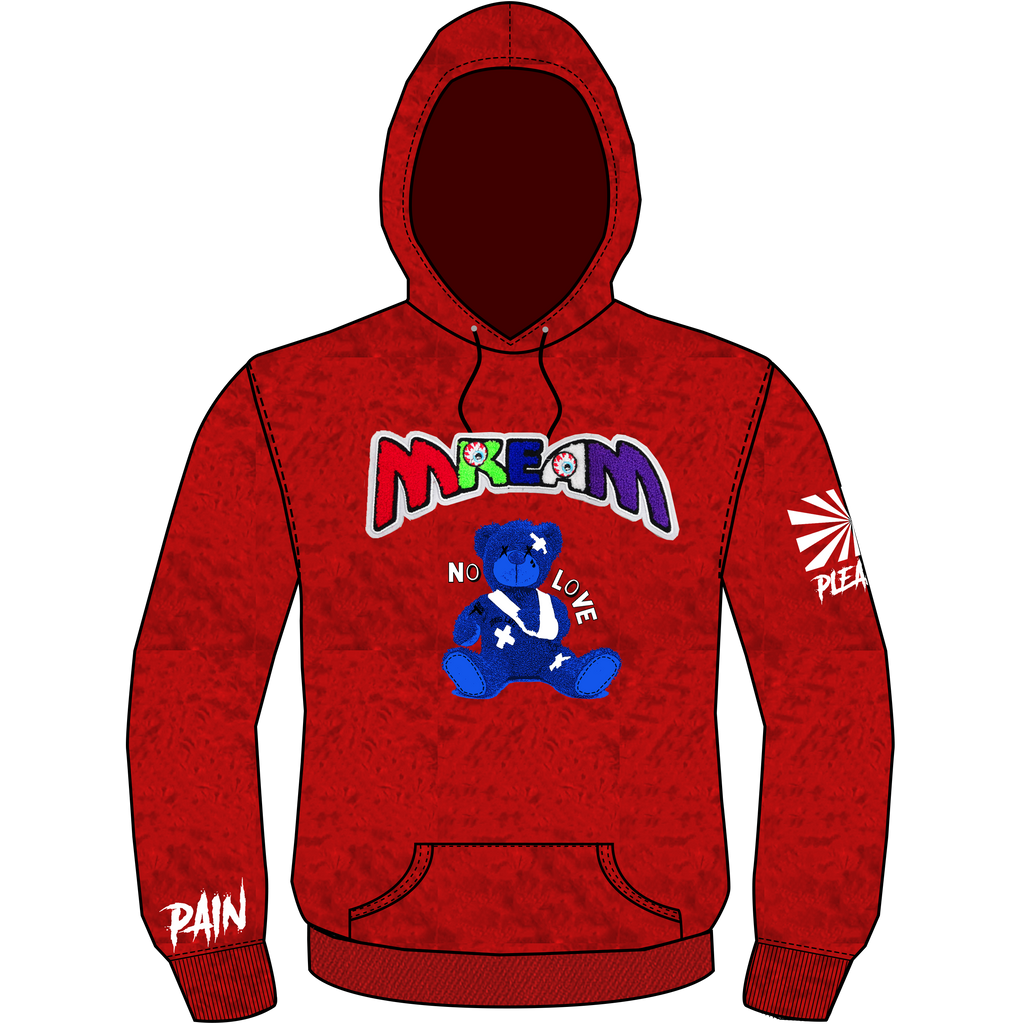 red teddy hoodie