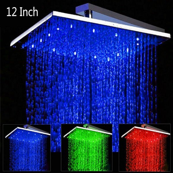 Cascada 20x40 Luxury Led Rainfall Thermostatic Shower Set Cascada Showers 