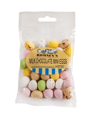 A bag containing Chocolate Mini Eggs