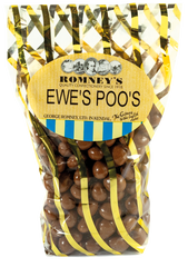 A bag containing Romney's Ewe's poo's (Chocolate Raisins)