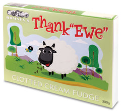 Romney's Thank 'EWE' box containing Clotted Cream Fudge