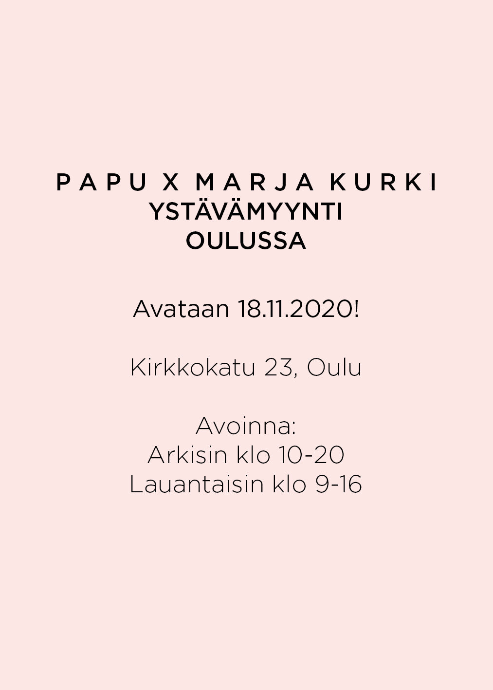 papu pop up Oulu