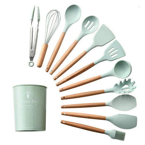 Basic Wood Kitchen Utensil Set – Old World Kitchen