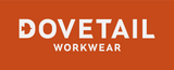 Orange and while company logo for Dovetail workwear