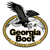 Georgia boot logo with flying eagle in gold and black