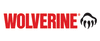 wolverine in red letter with claw image in black
