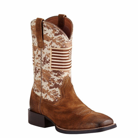 Ariat Women's Bright Eye II Brown Peacock Feather Square Toe Cowgirl B