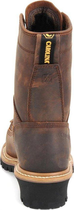 carolina men's logger 8 steel toe work boots