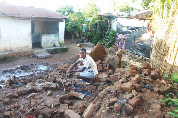 The remains of a house near Jacaranda