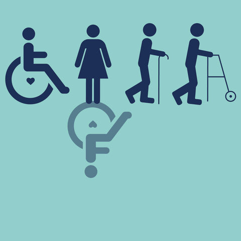 Accepting Disabilities- Blue Badge Co graphic with different disability images