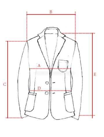 Doppiaa Size Guide Coat & Jacket aanfiro